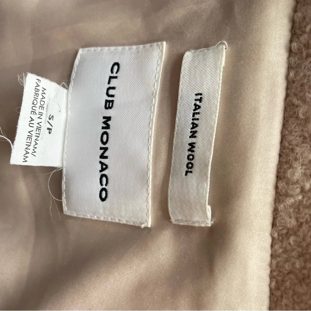 Club Monaco Light Pink Teddy Jacket - Picture 7 of 8